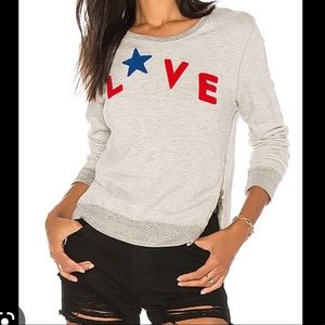 Sundry Love side zip grey sweatshirt, size M